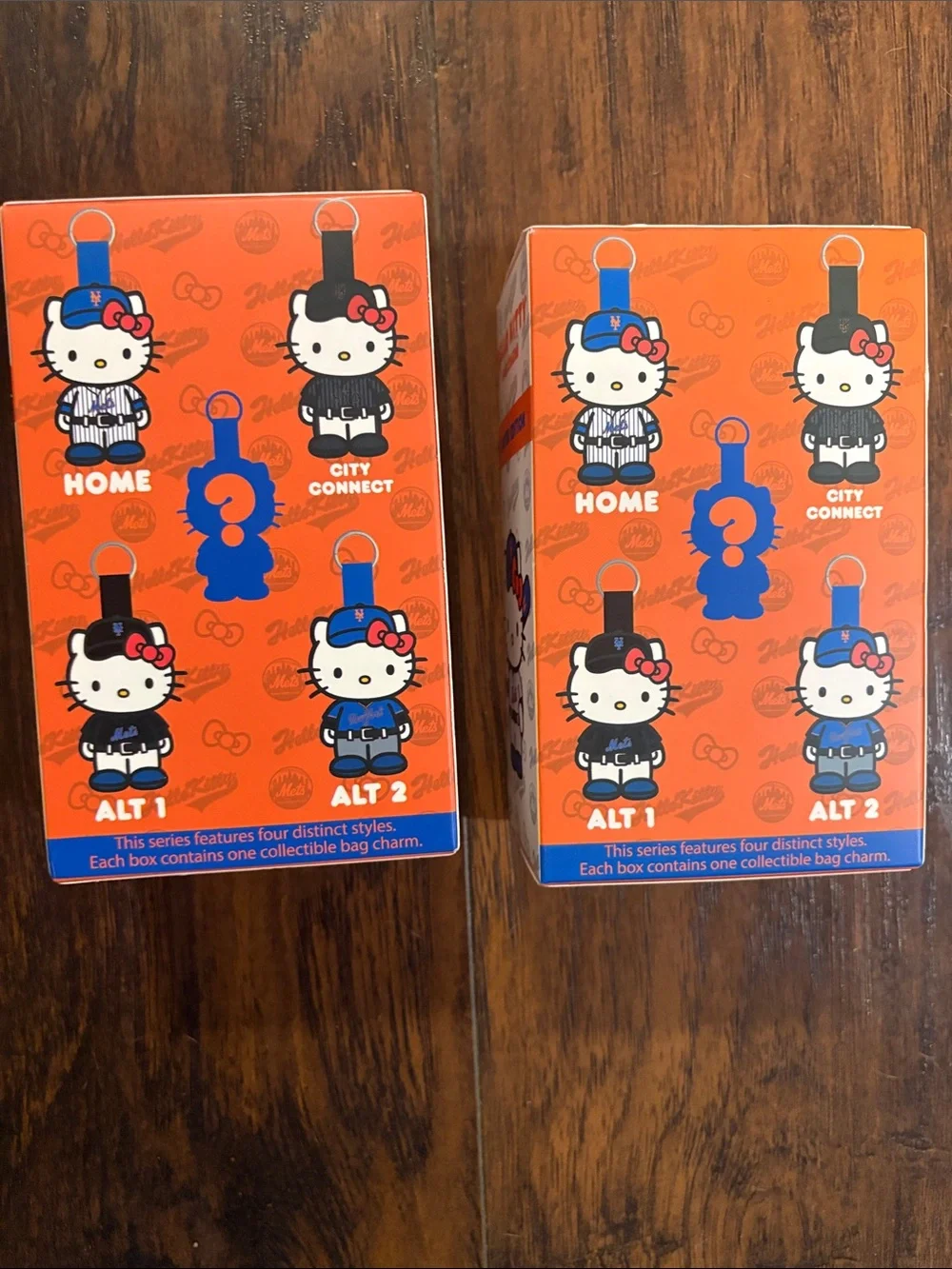Hello Kitty NY METS Limited Edition Bag Charm -STADIUM GIVEAWAY- SET OF 2 (
